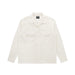 White shirt with two front pockets on a white background