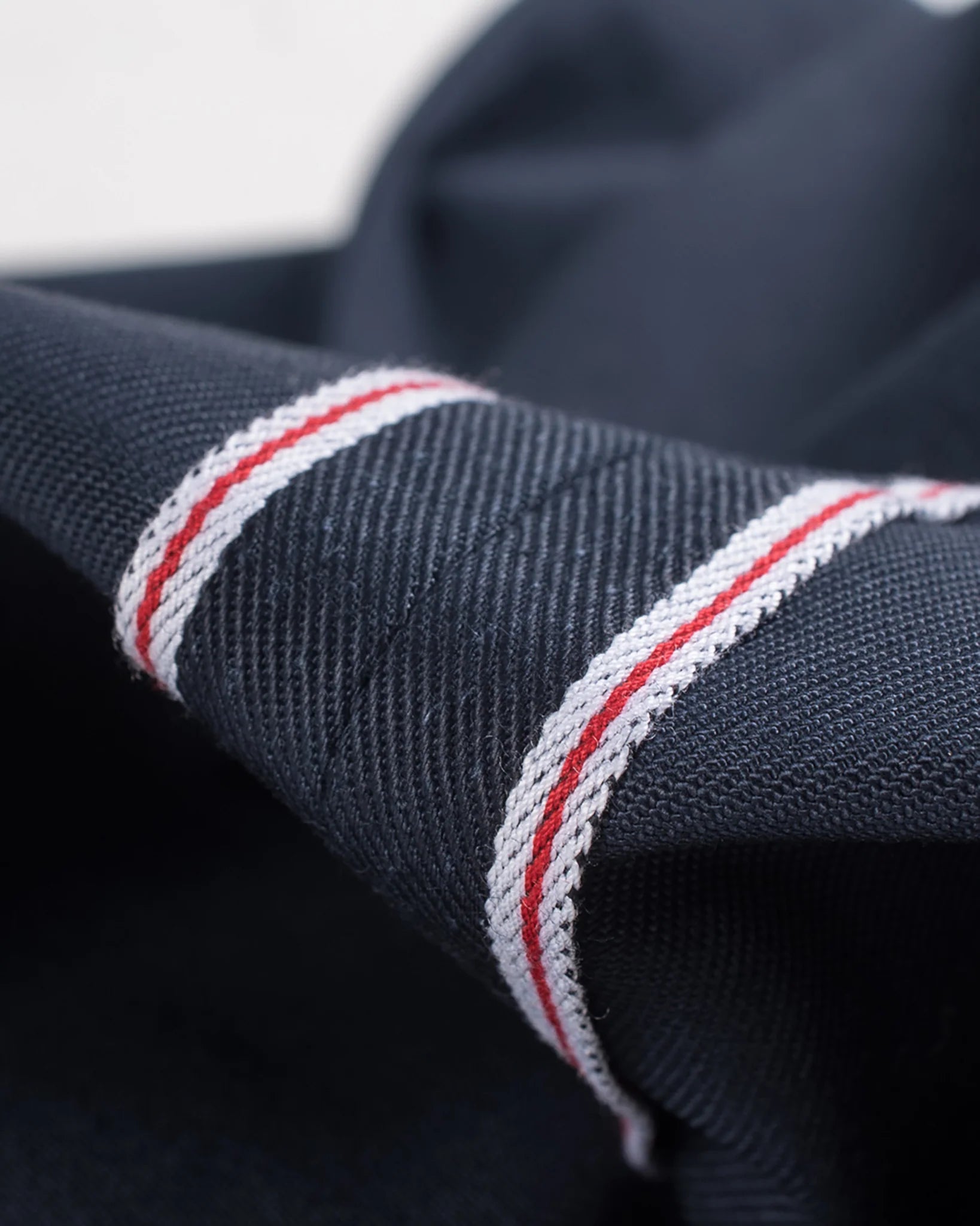 IH-717-NAV 9oz Mercerised Selvedge Cotton Straight Cut Chinos - Navy Blue