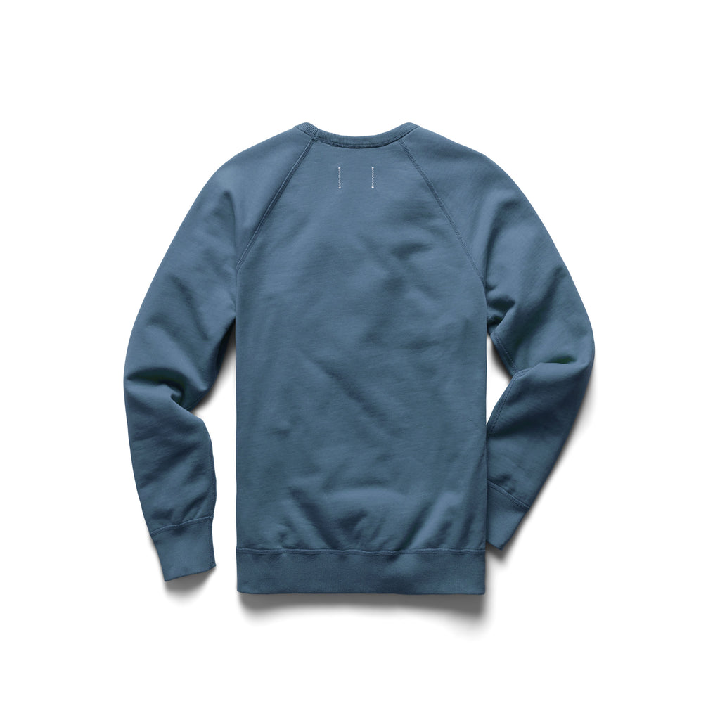 Lightweight Terry Crewneck Washed Blue