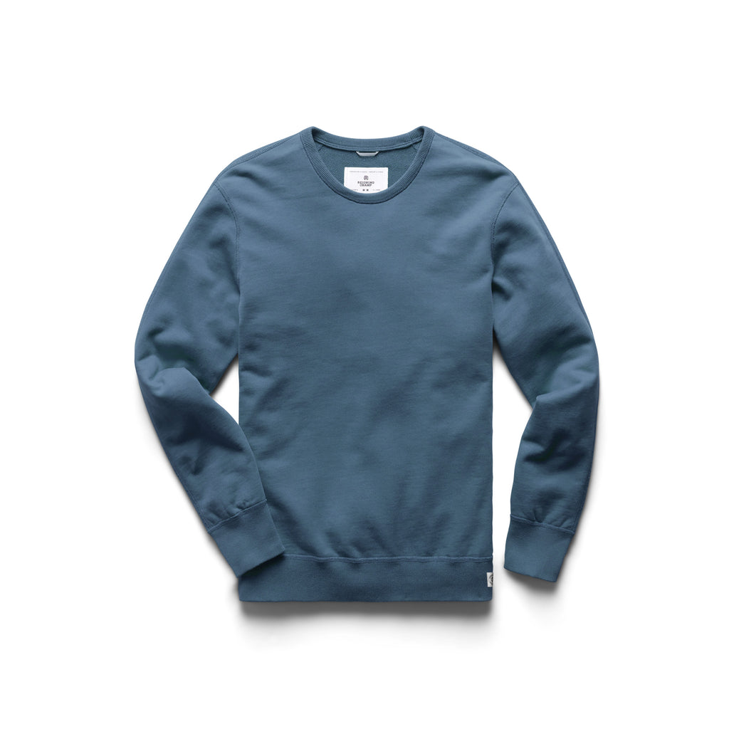 Lightweight Terry Crewneck Washed Blue