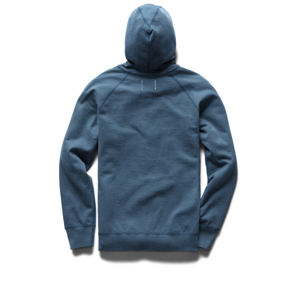 Lightweight Terry Pullover Hoodie Washed Blue