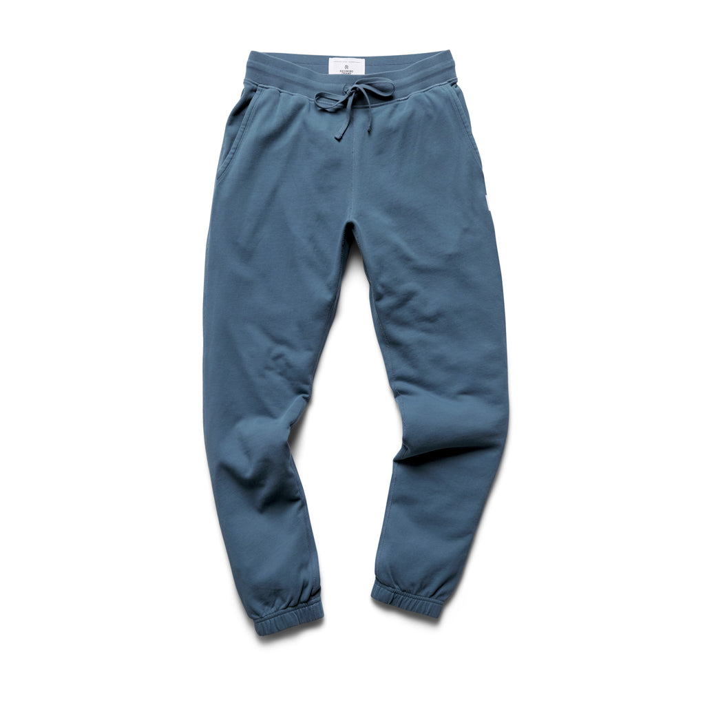 Lightweight Terry Sweatpant Washed Blue