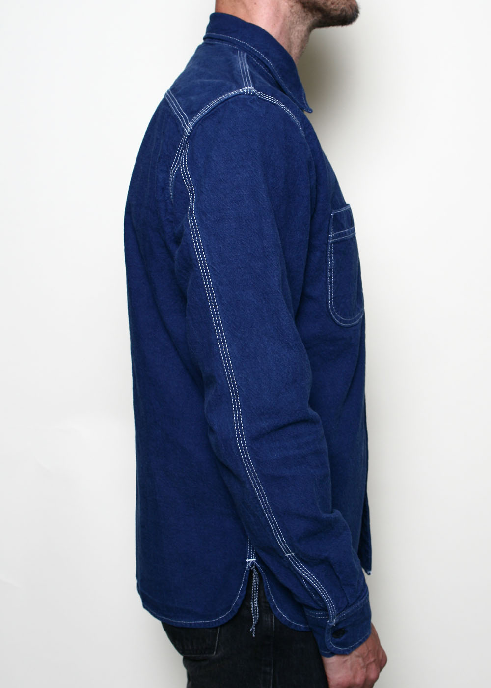 Field Shirt Overdyed Blue