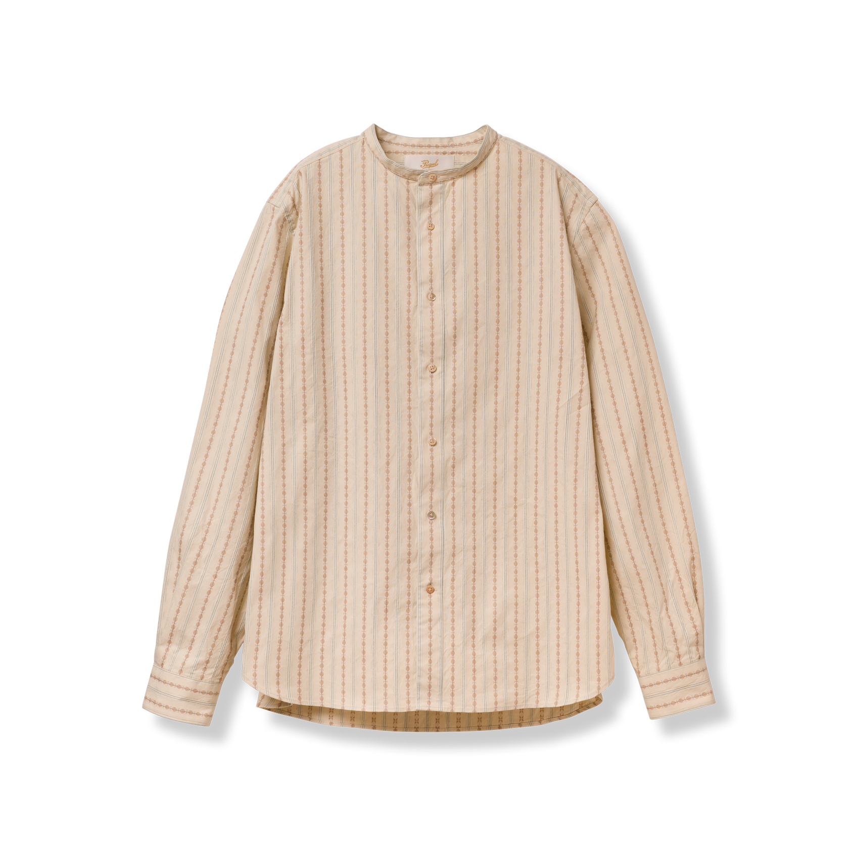 S1001 Stand-up Collar Shirt - Beige