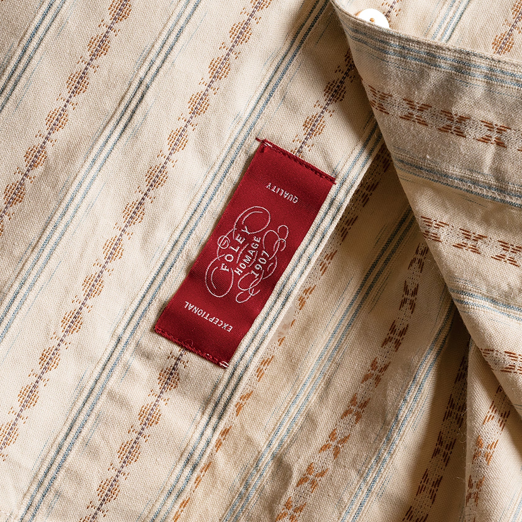 S1001 Stand-up Collar Shirt - Beige