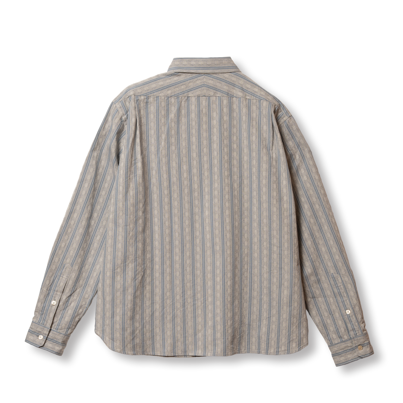 S1020 Striped Work Shirt - Grey
