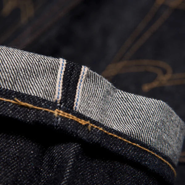 SD102CBW 15oz Loose Straight Pants with Cinch Back One Wash