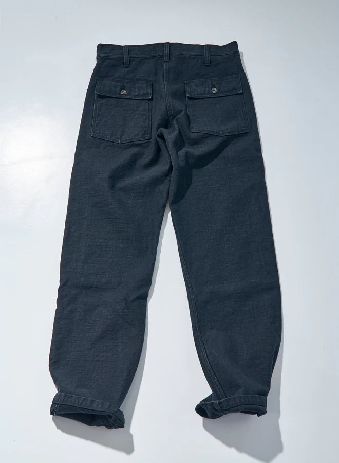 SJ52BK 15oz Yam Dyed Black Baker Pants