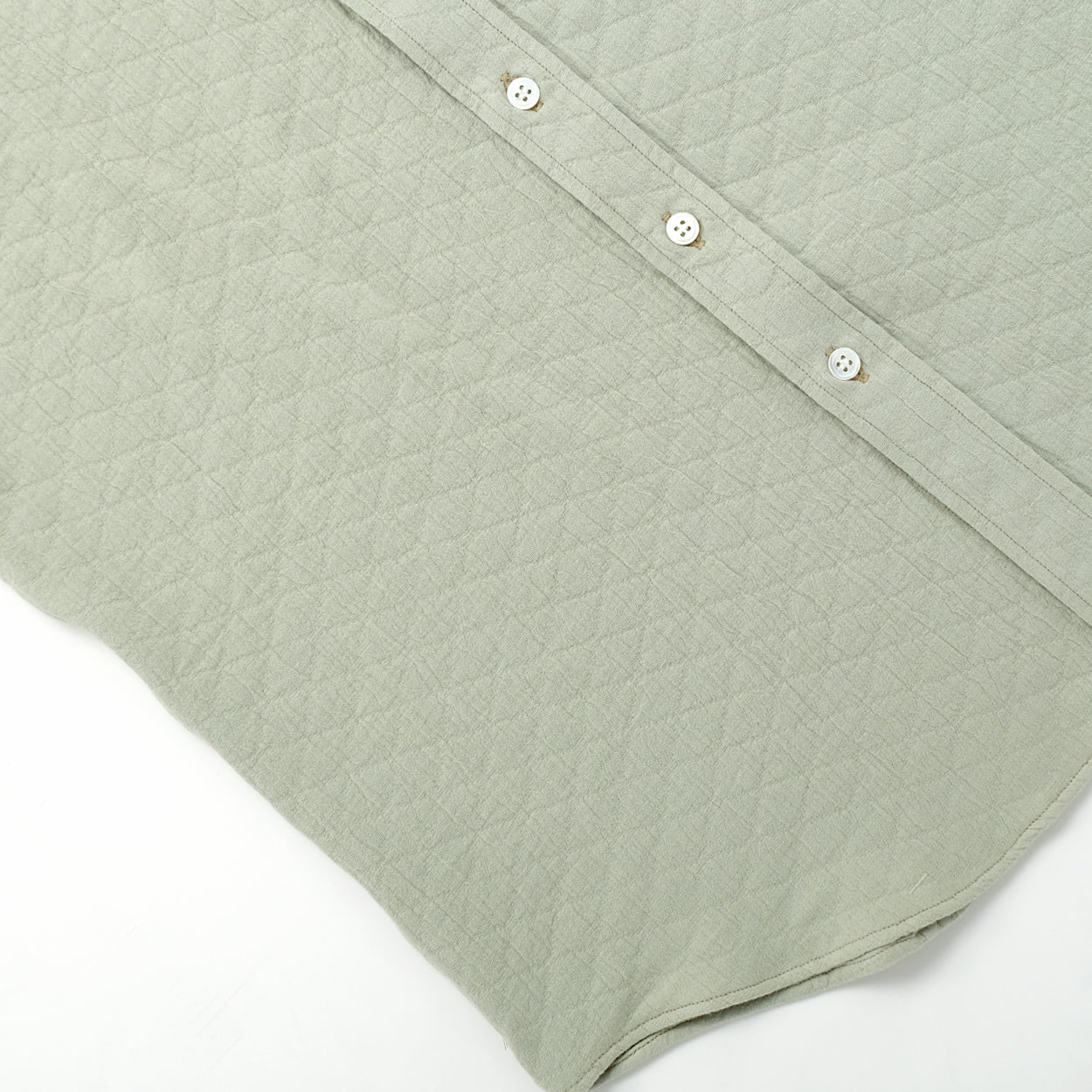 Mint Quilted Short Sleeve Classic Shirt