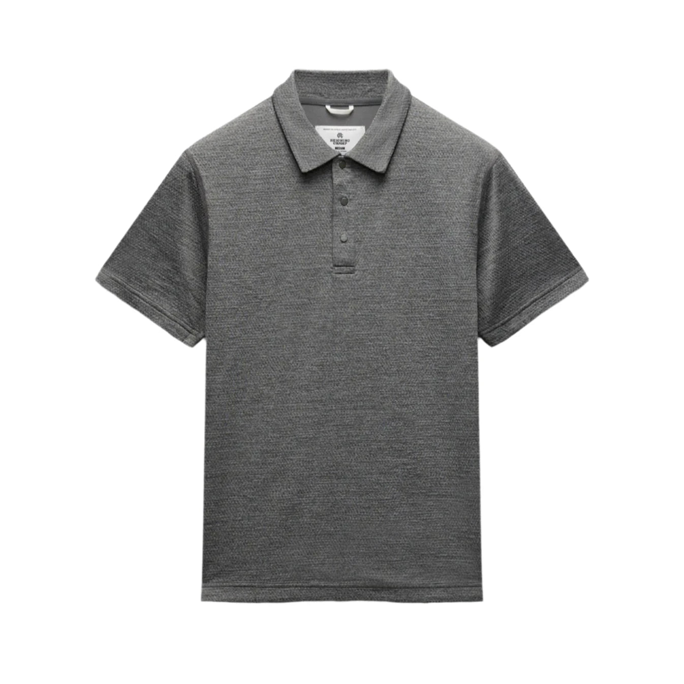 Solotex Mesh Tiebreak Polo Heather Carbon