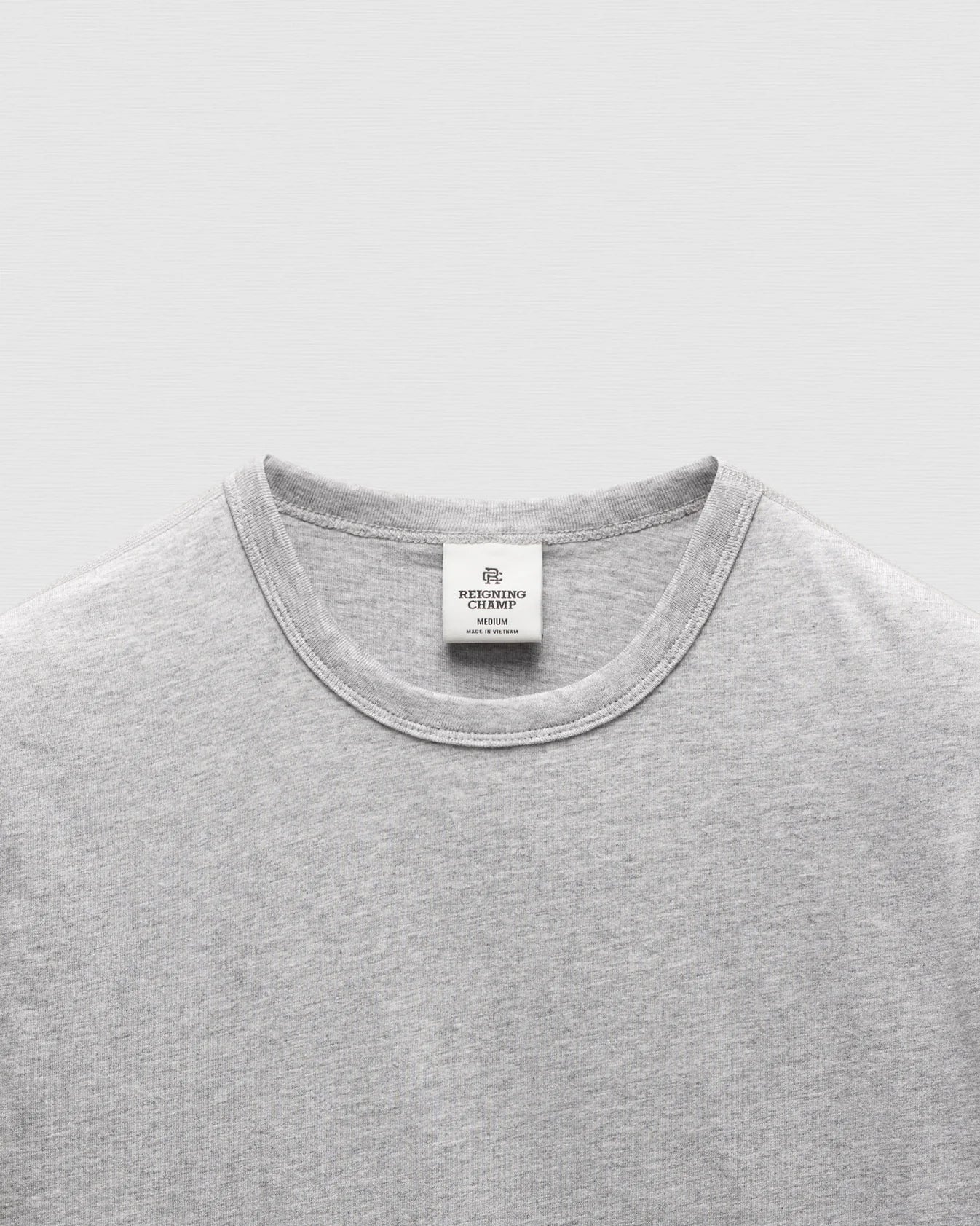 Lightweight Jersey Slim T-Shirt Heather Grey