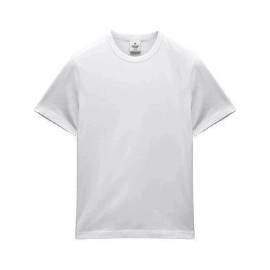 White t-shirt on a light gray background