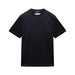 Black t-shirt on a white background