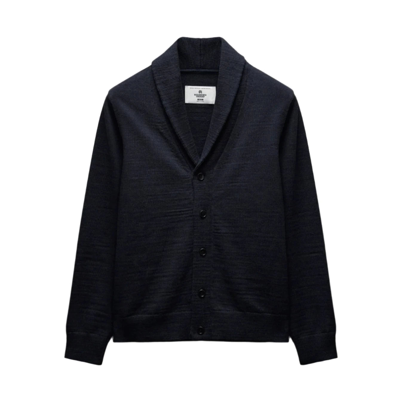 Cotton Slub Laurel Shawl Cardigan Navy