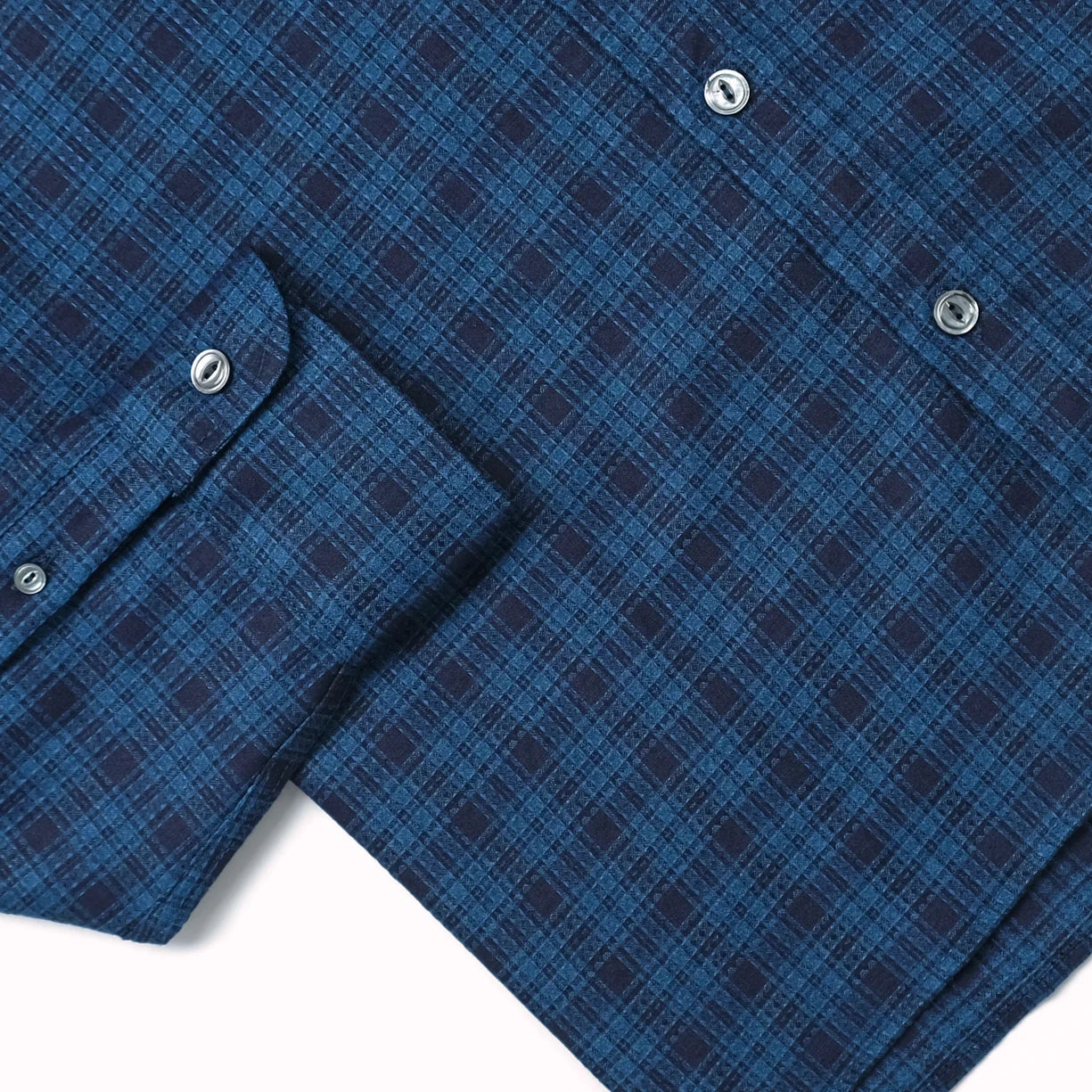 Indigo Plaid Easy Shirt