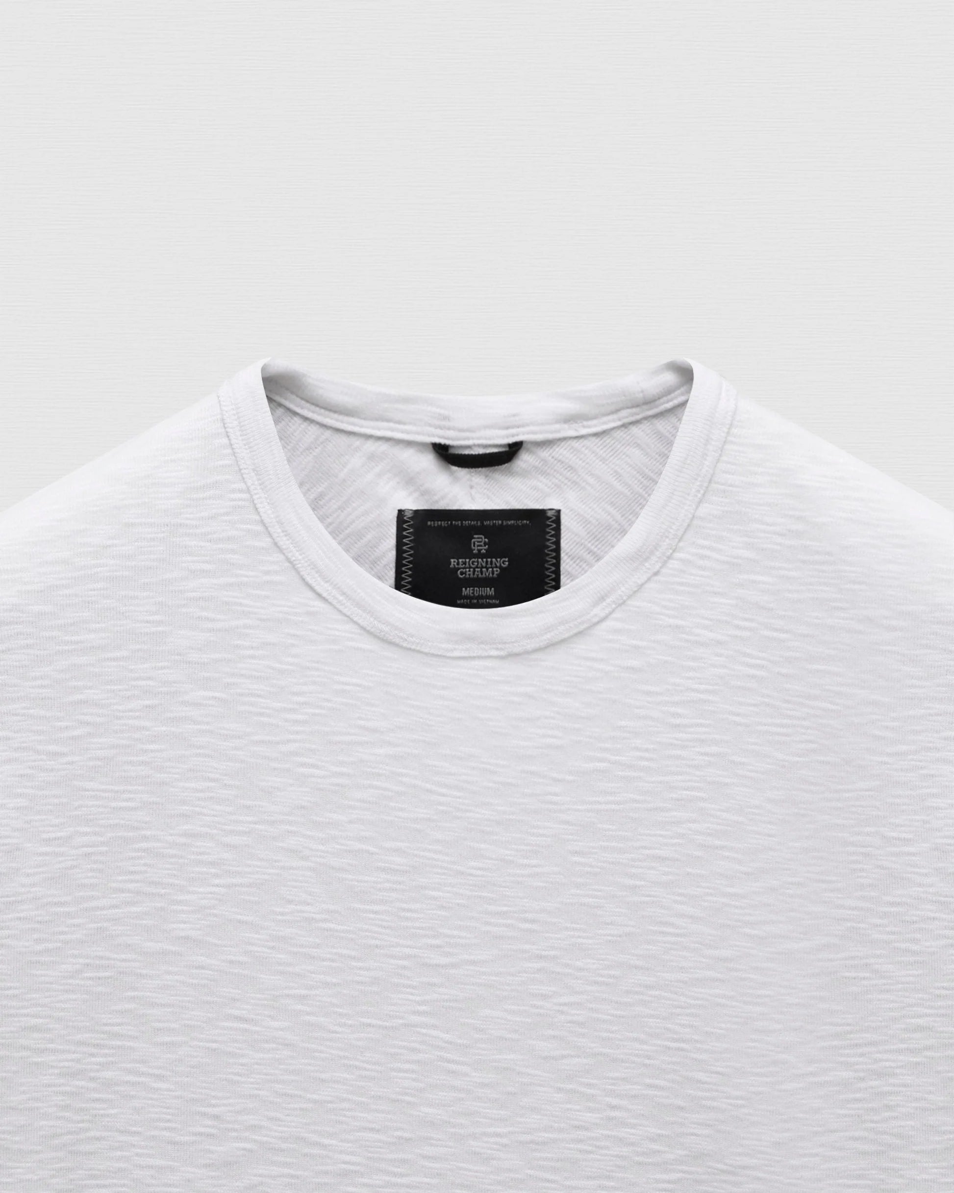 1x1 Slub Slim Tee White
