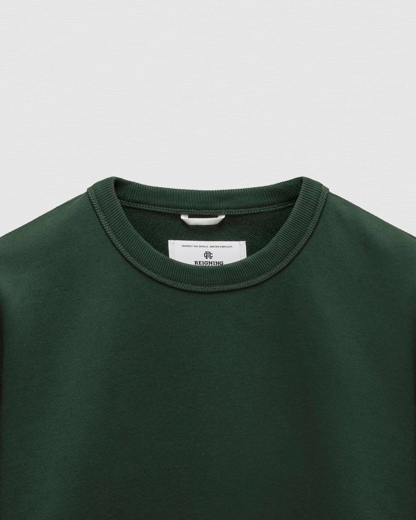 Midweight Terry Standard Fit Crewneck British Racing Green