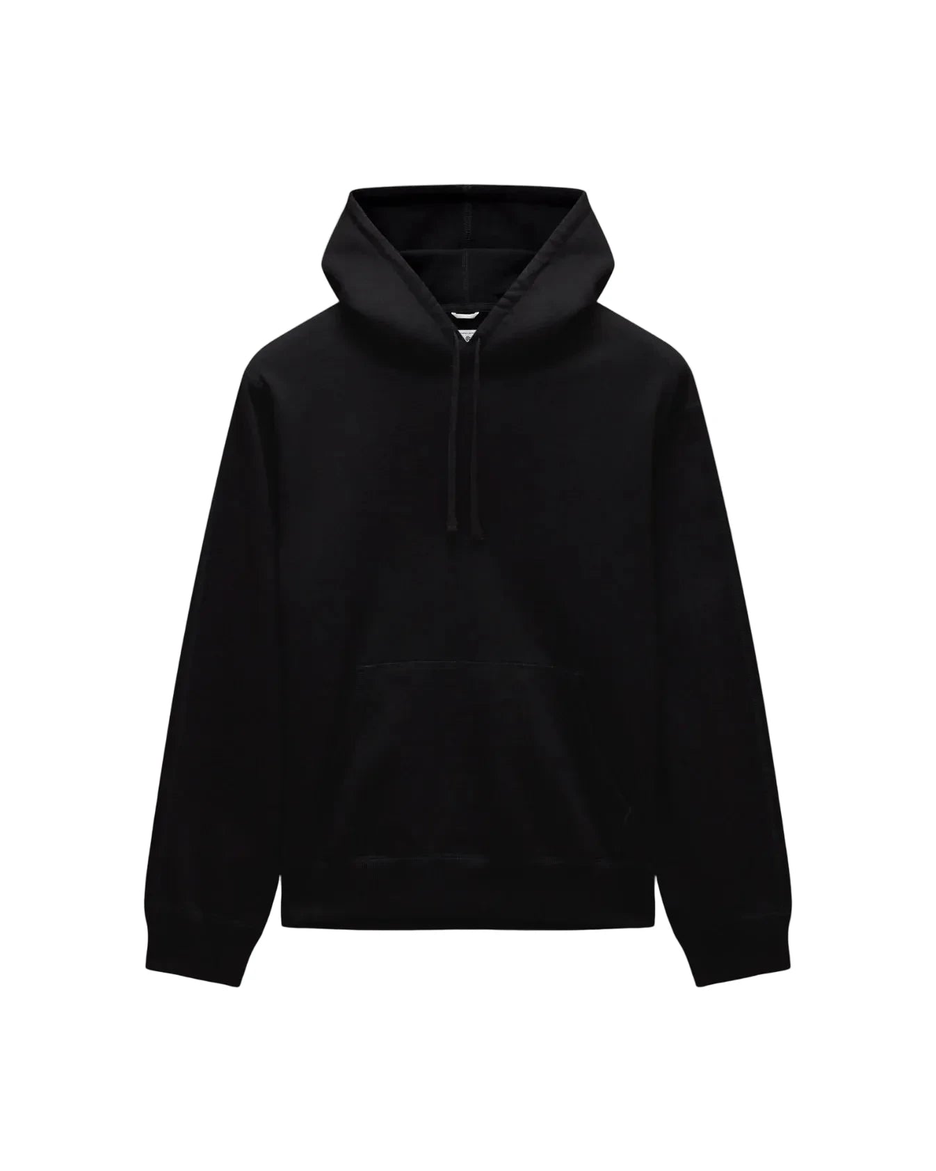 Black hoodie on a light gray background