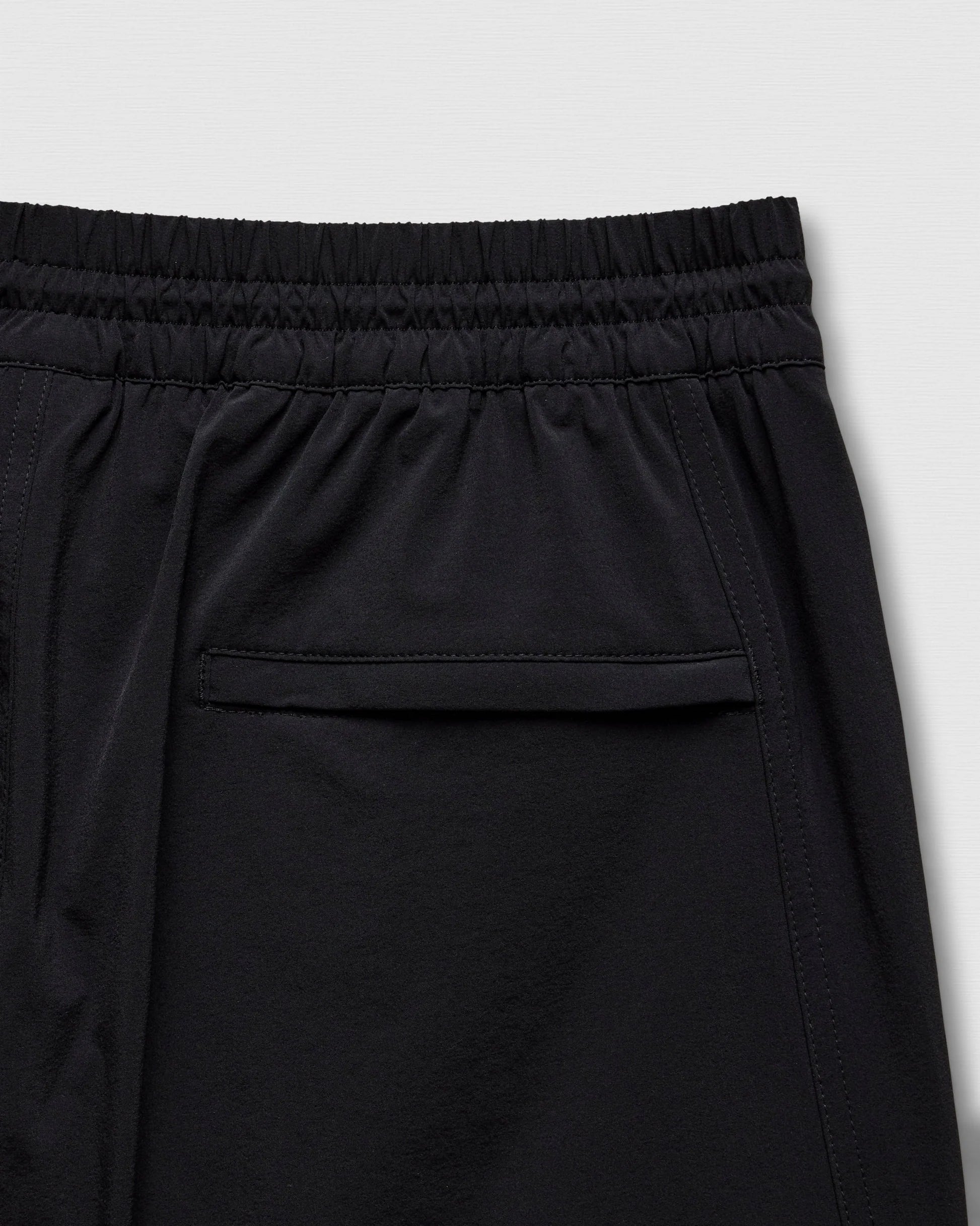 Stretch Nylon Utility Standard Short 6" - Black