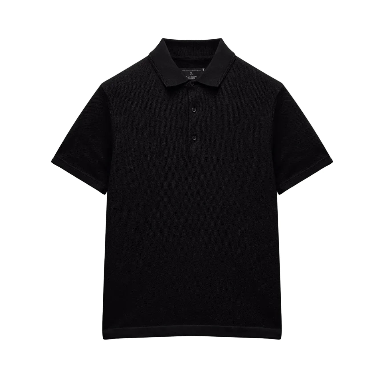 Supima Pique Ace Polo Black