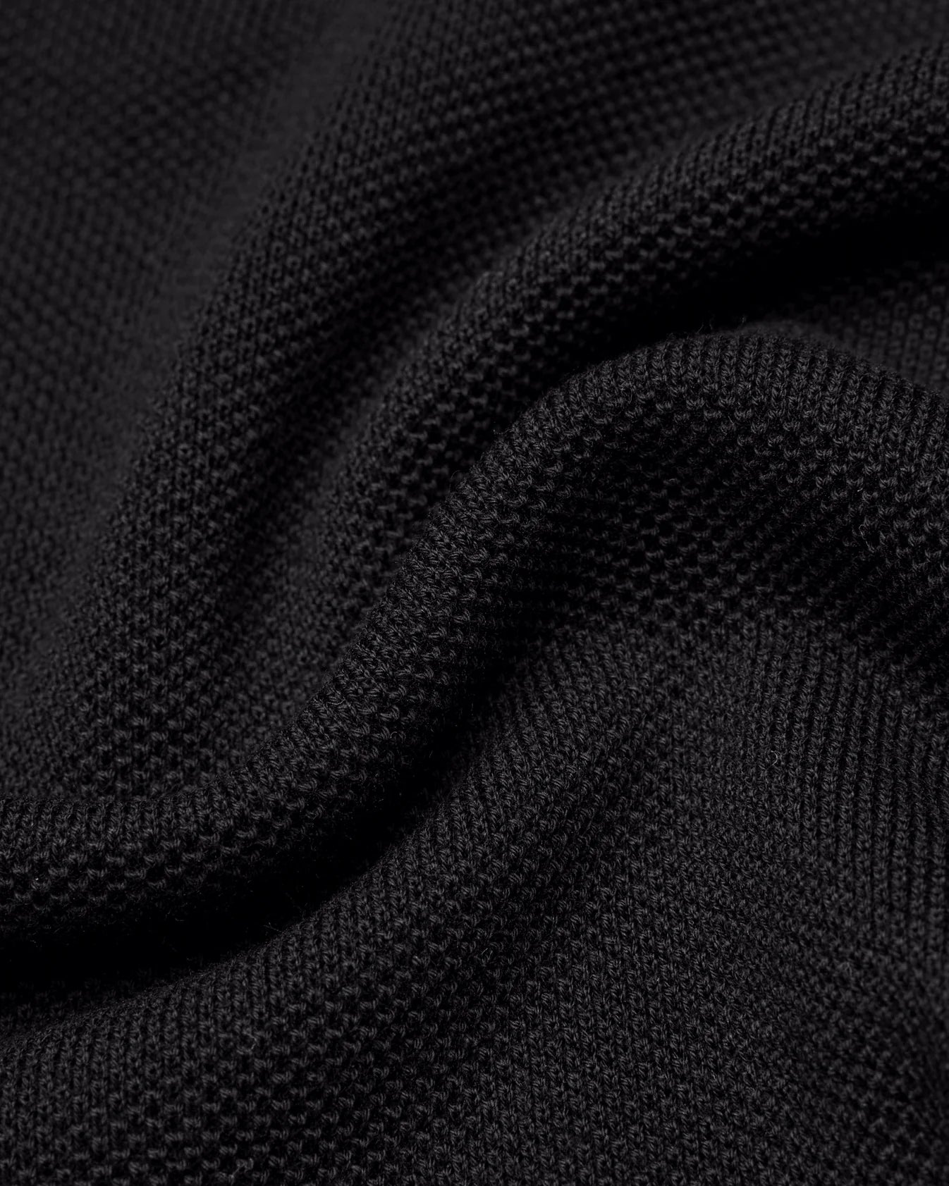 Supima Pique Ace Polo Black