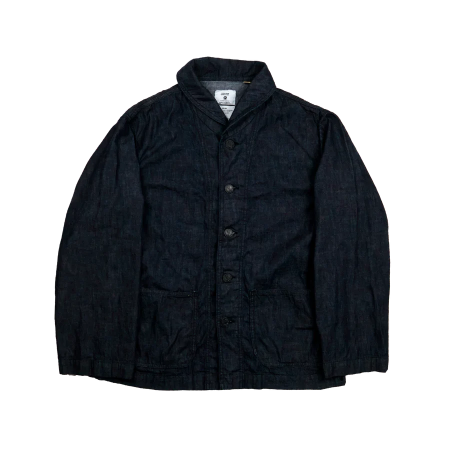 2052-1 USN Shawl Collar Denim Coverall Indigo Blue
