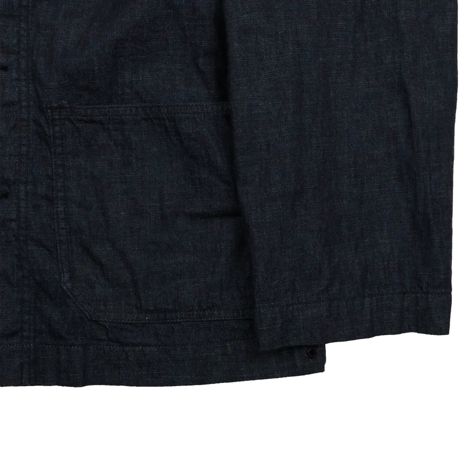 2052-1 USN Shawl Collar Denim Coverall Indigo Blue