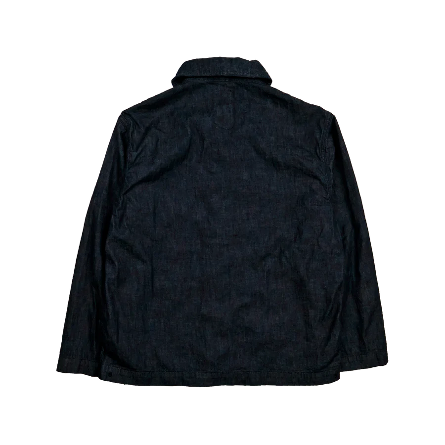 2052-1 USN Shawl Collar Denim Coverall Indigo Blue