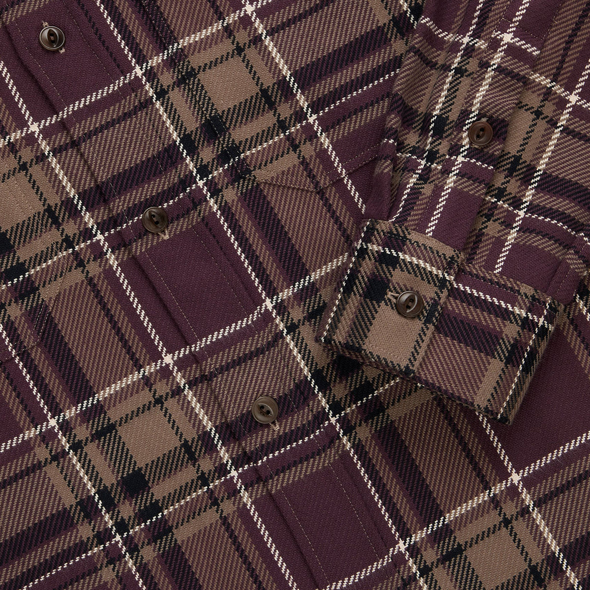 Utility Flannel Burgundy Oak Plaid