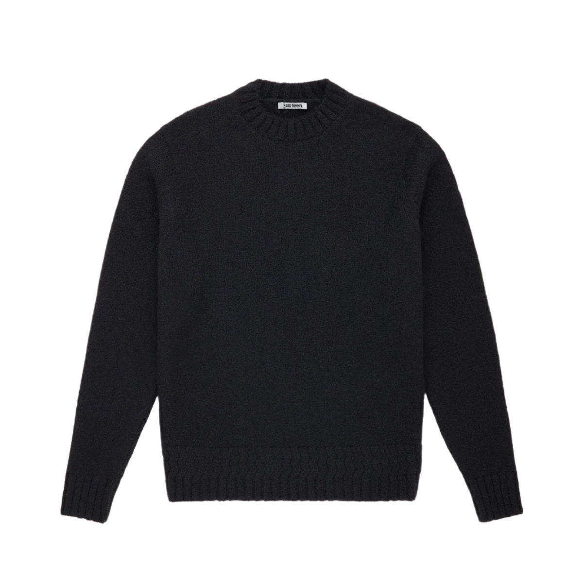 Alpaca Crewneck Black