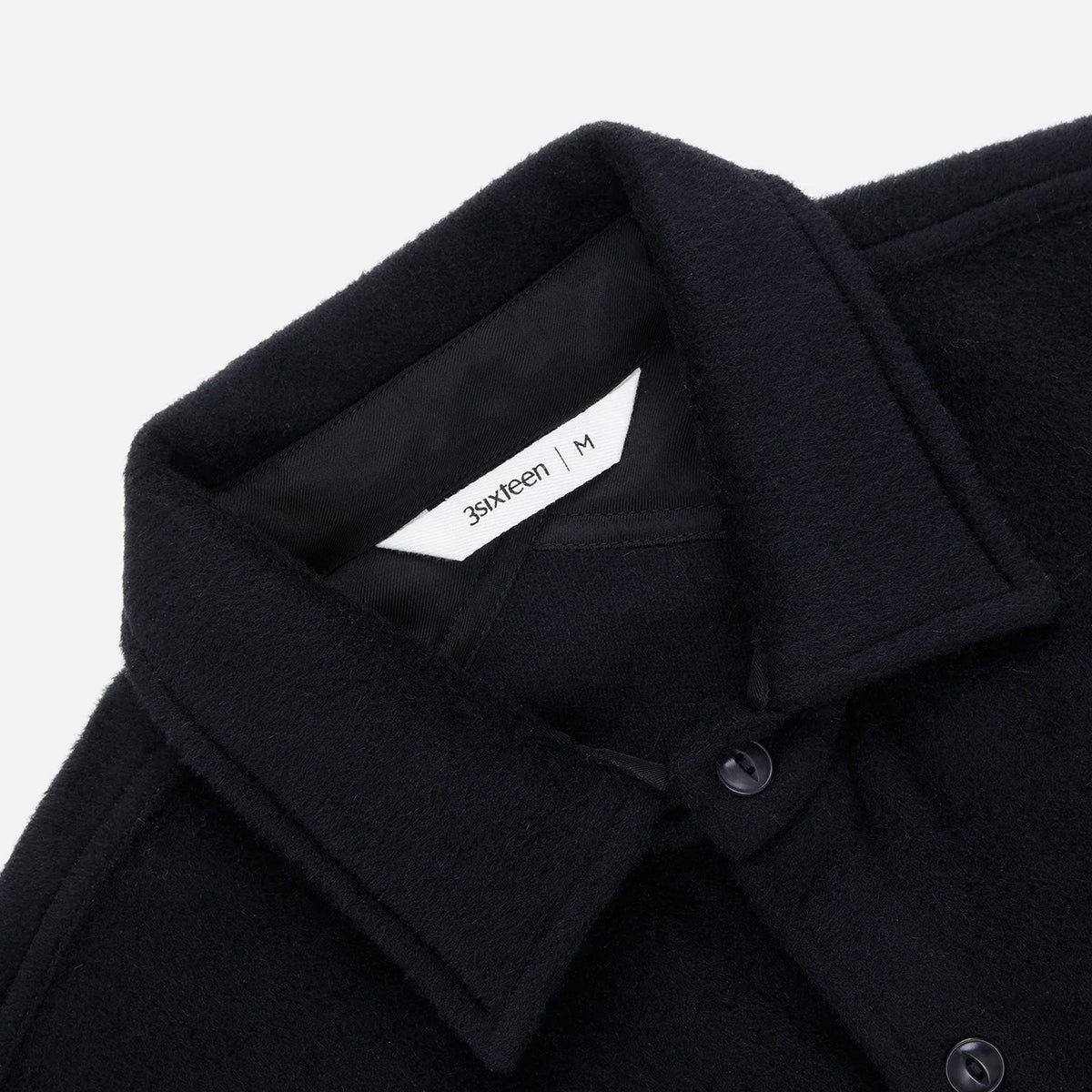 USN Overshirt Black Wool/Angora