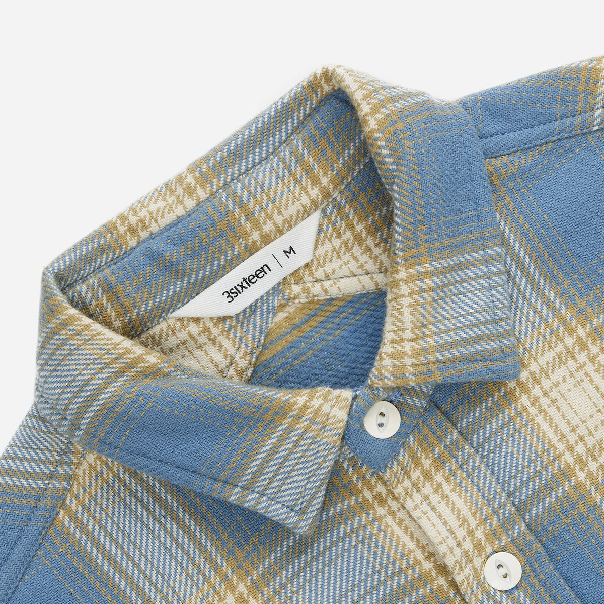 Crosscut Flannel Powder Blue