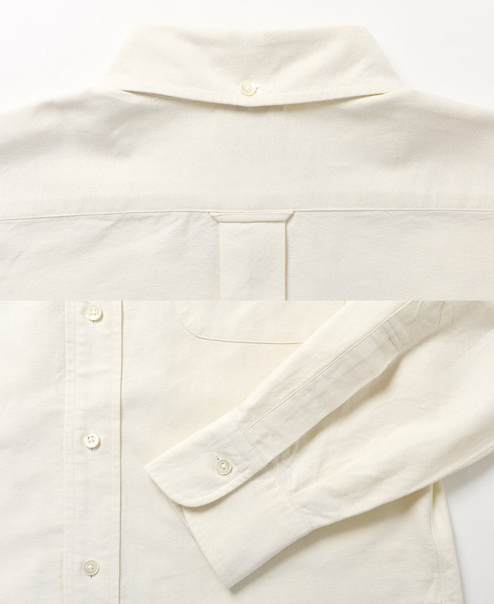 Vintage Ivy Button-Down Oxford Shirt Ecru