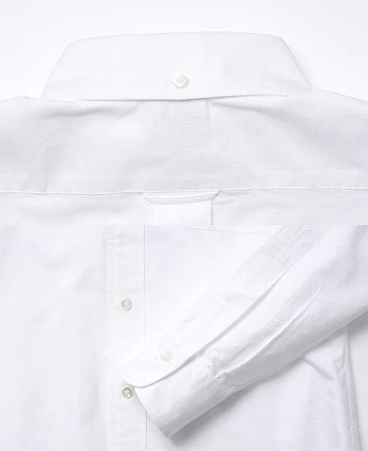 Vintage Ivy Button-Down Oxford Shirt White