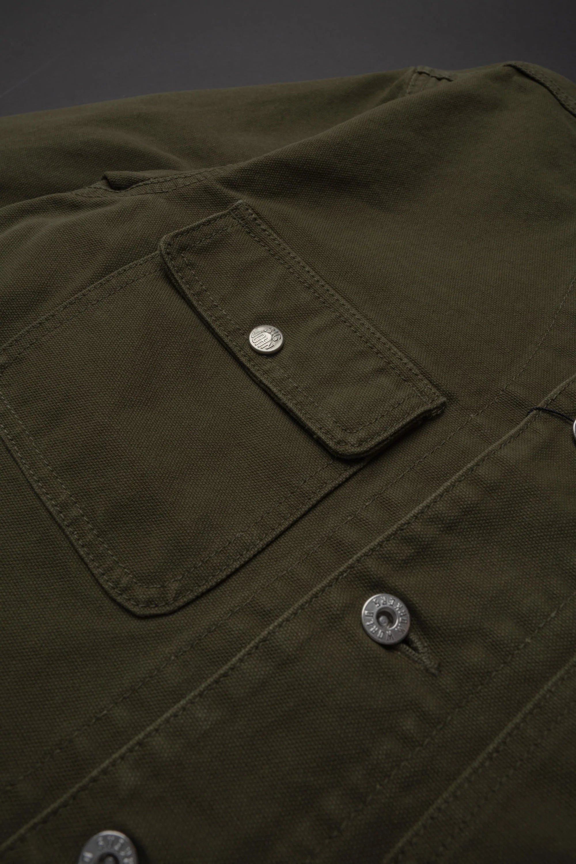 WR623F World Workers Duck Canvas  Coverall Jacket Army Green One Wash