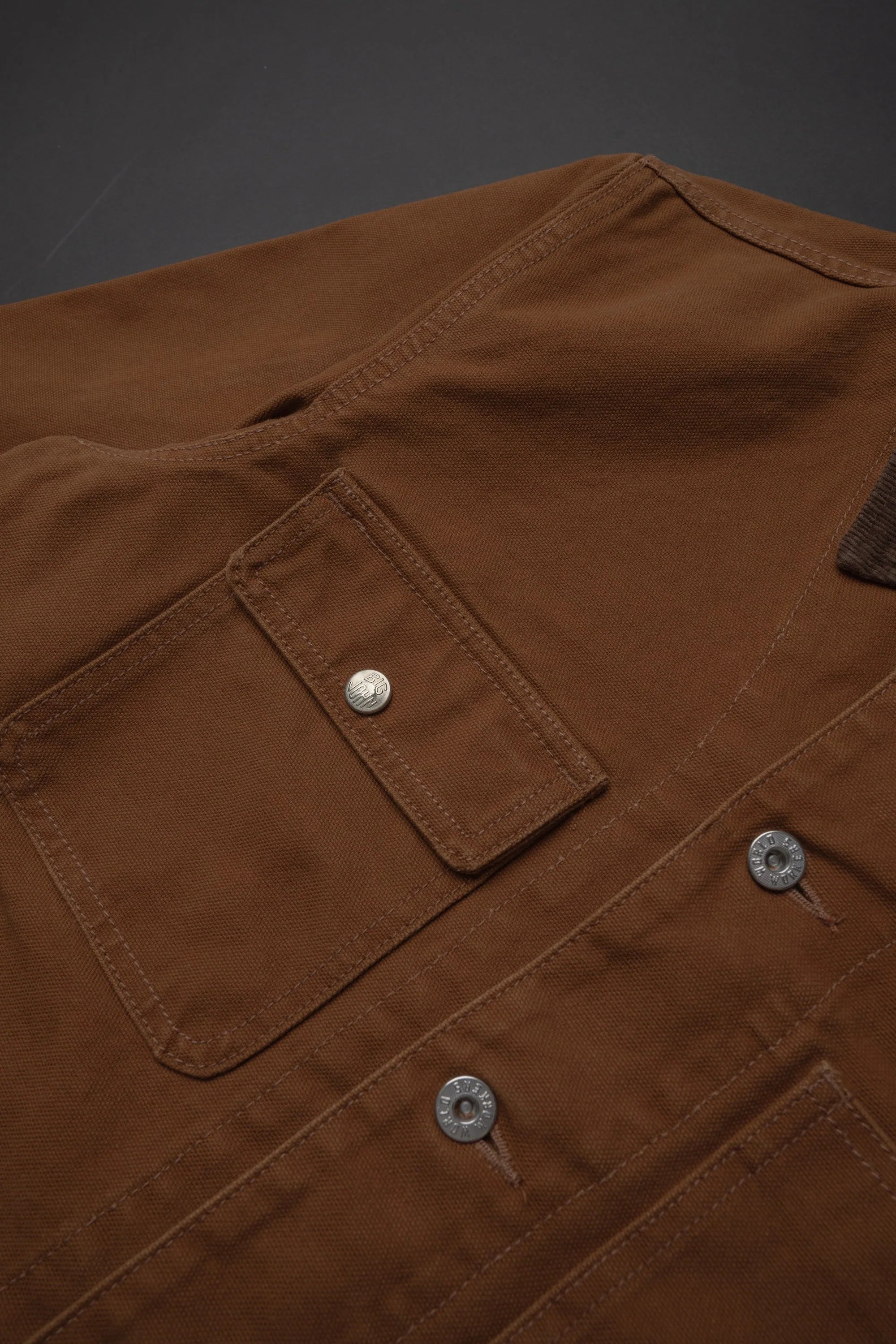 WR623F World Workers Duck Canvas Coverall Jacket Brown One Wash