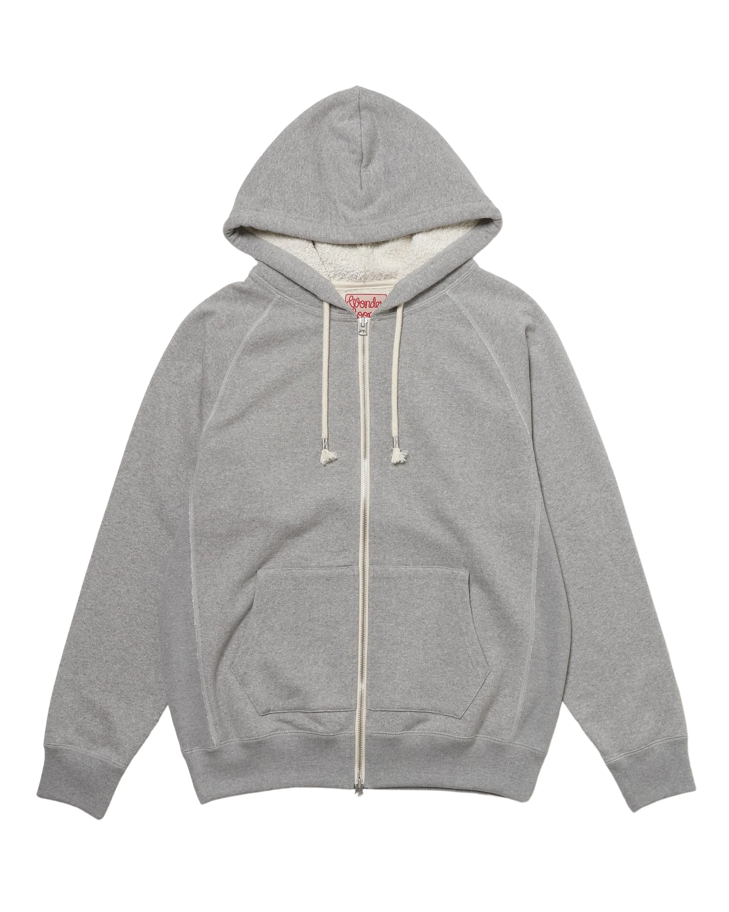 Zip Hoodie Super Looper French Terry Heather Grey