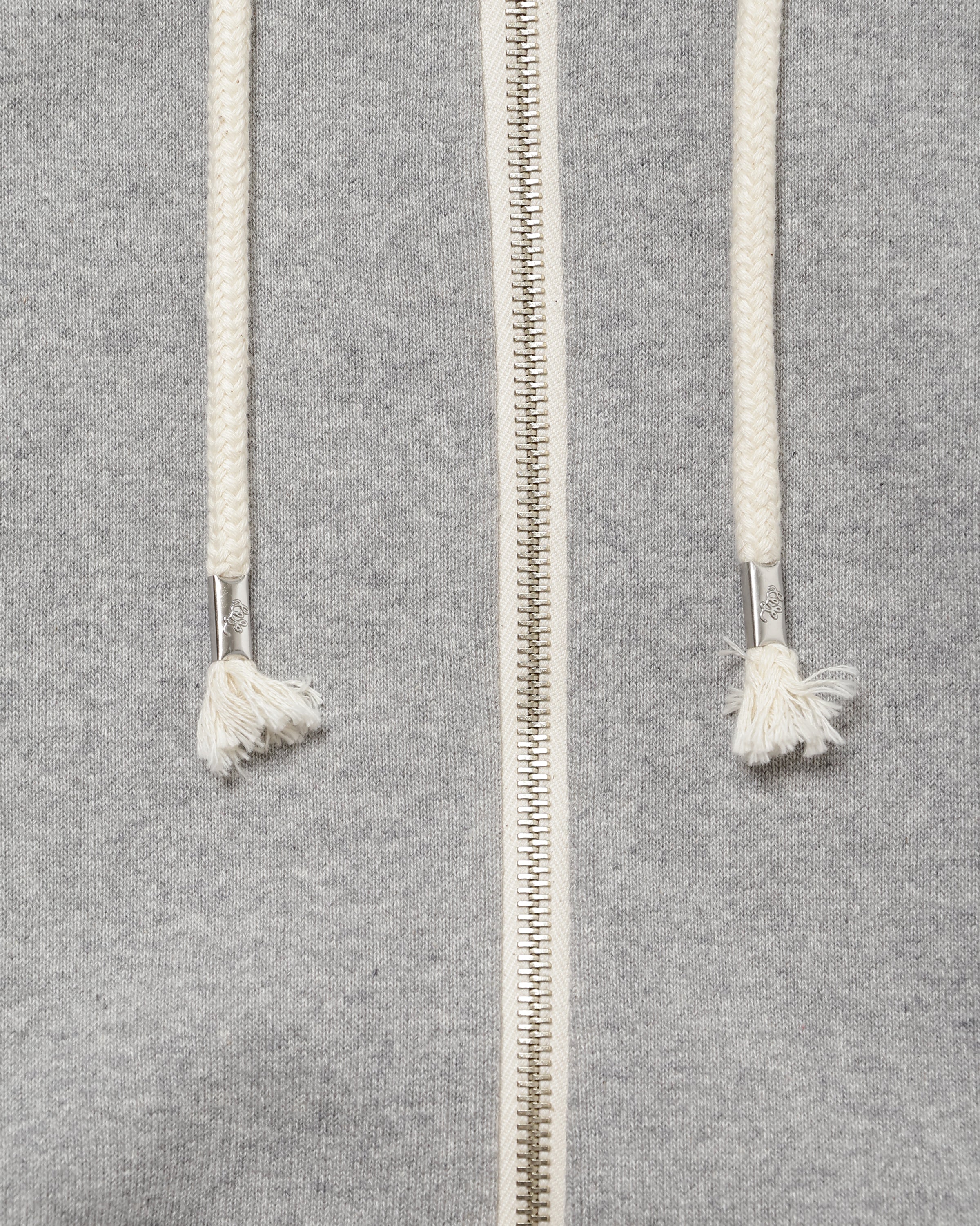 Zip Hoodie Super Looper French Terry Heather Grey