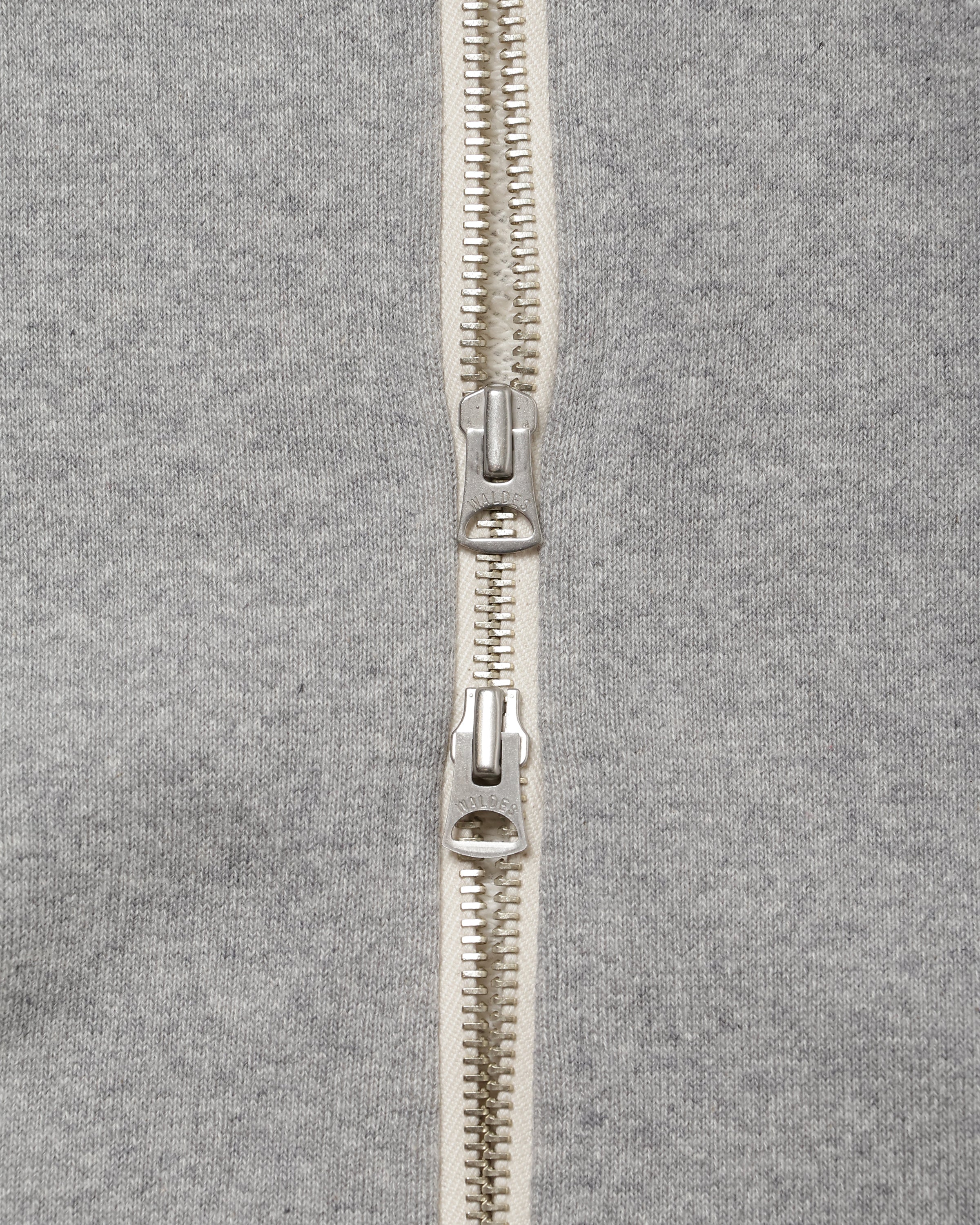 Zip Hoodie Super Looper French Terry Heather Grey