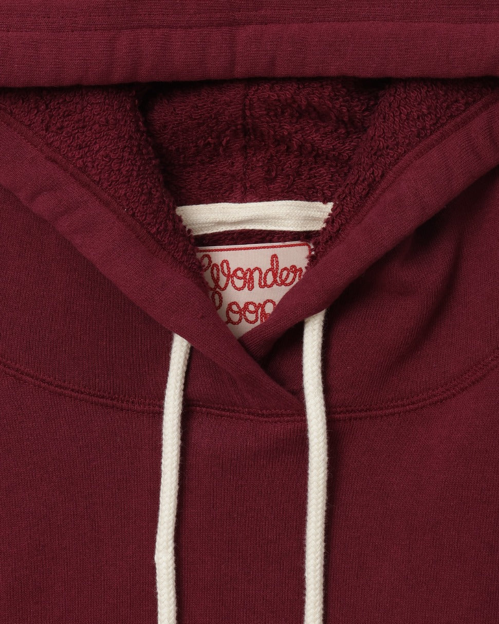 Pullover Hoodie Super Looper French Terry Burgundy