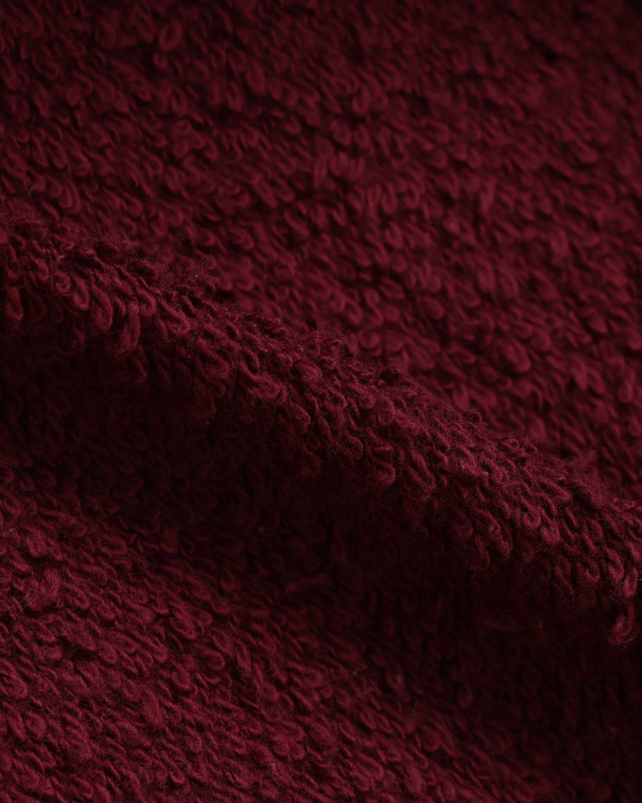 Zip Hoodie Super Looper French Terry Burgundy