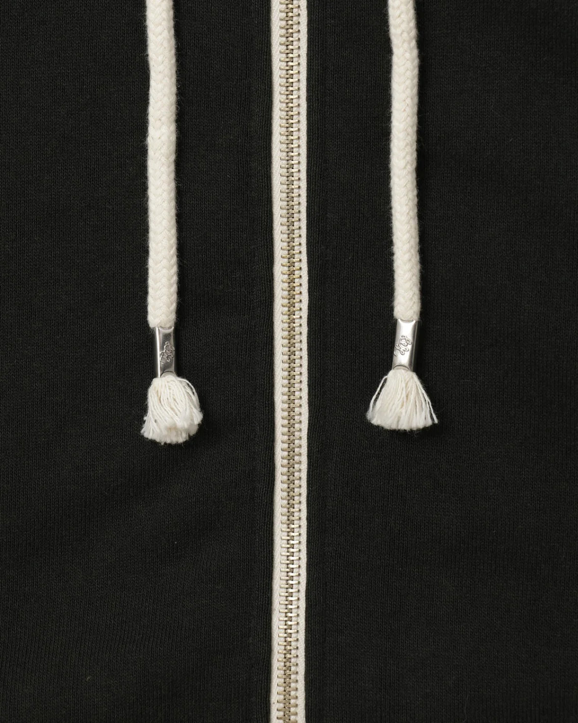 Zip Hoodie Super Looper French Terry Black