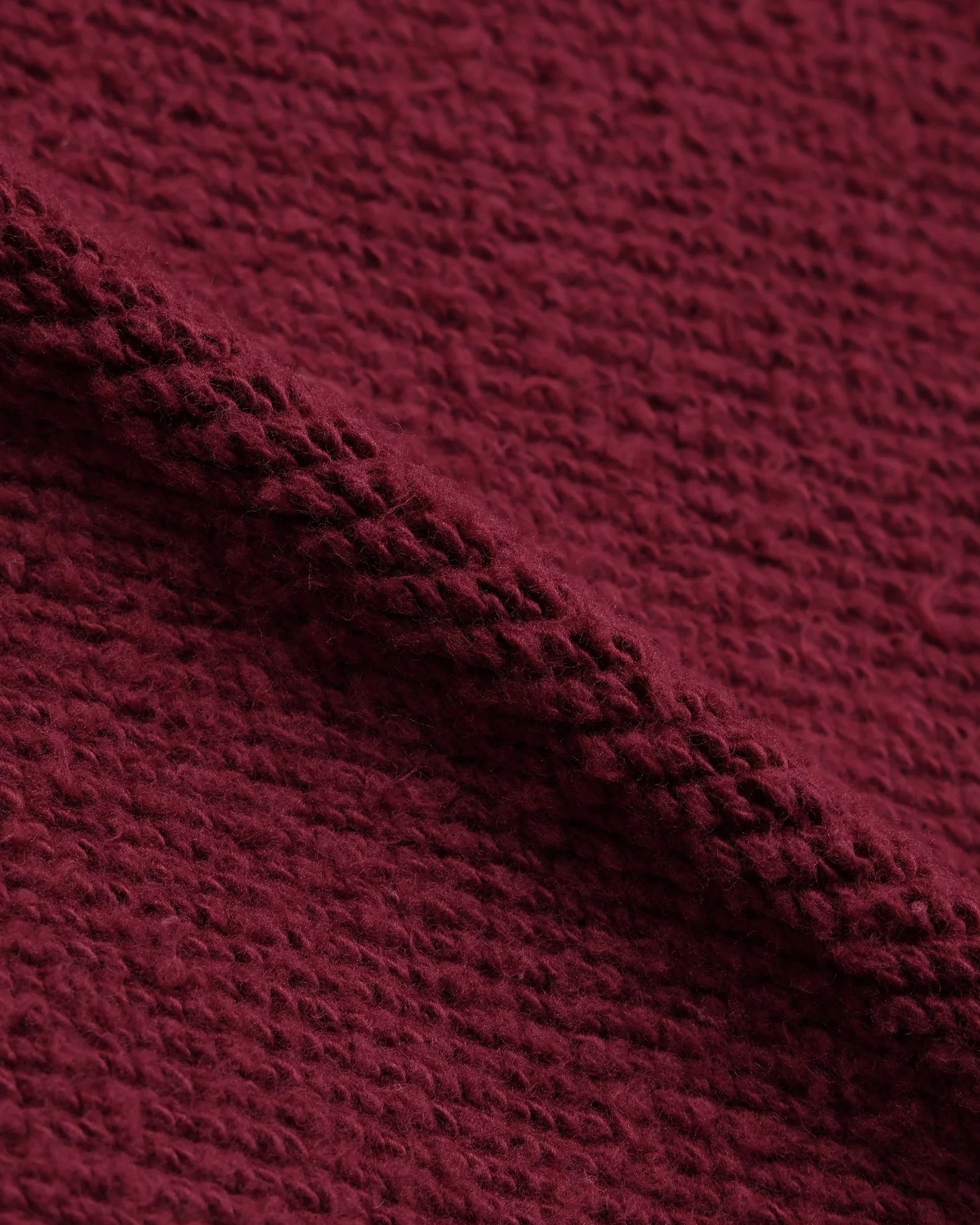 Pullover Hoodie Double Heavyweight French Terry Burgundy