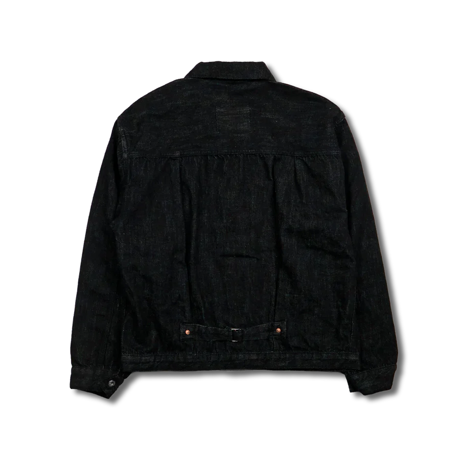 S2107BKSSW WWII Model 11.5oz Black Denim Jacket One Wash