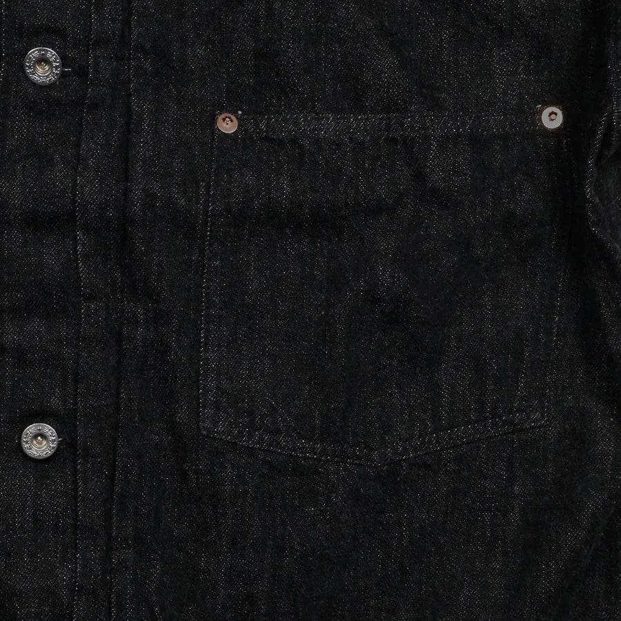 S2107BKSSW WWII Model 11.5oz Black Denim Jacket One Wash