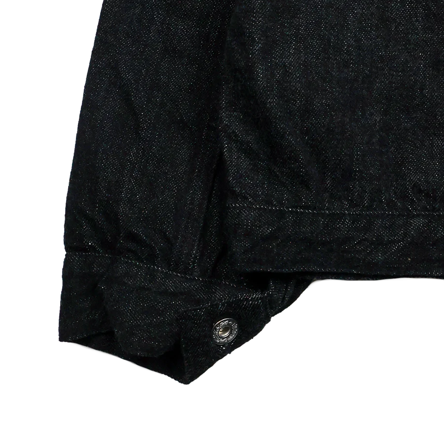 S2107BKSSW WWII Model 11.5oz Black Denim Jacket One Wash