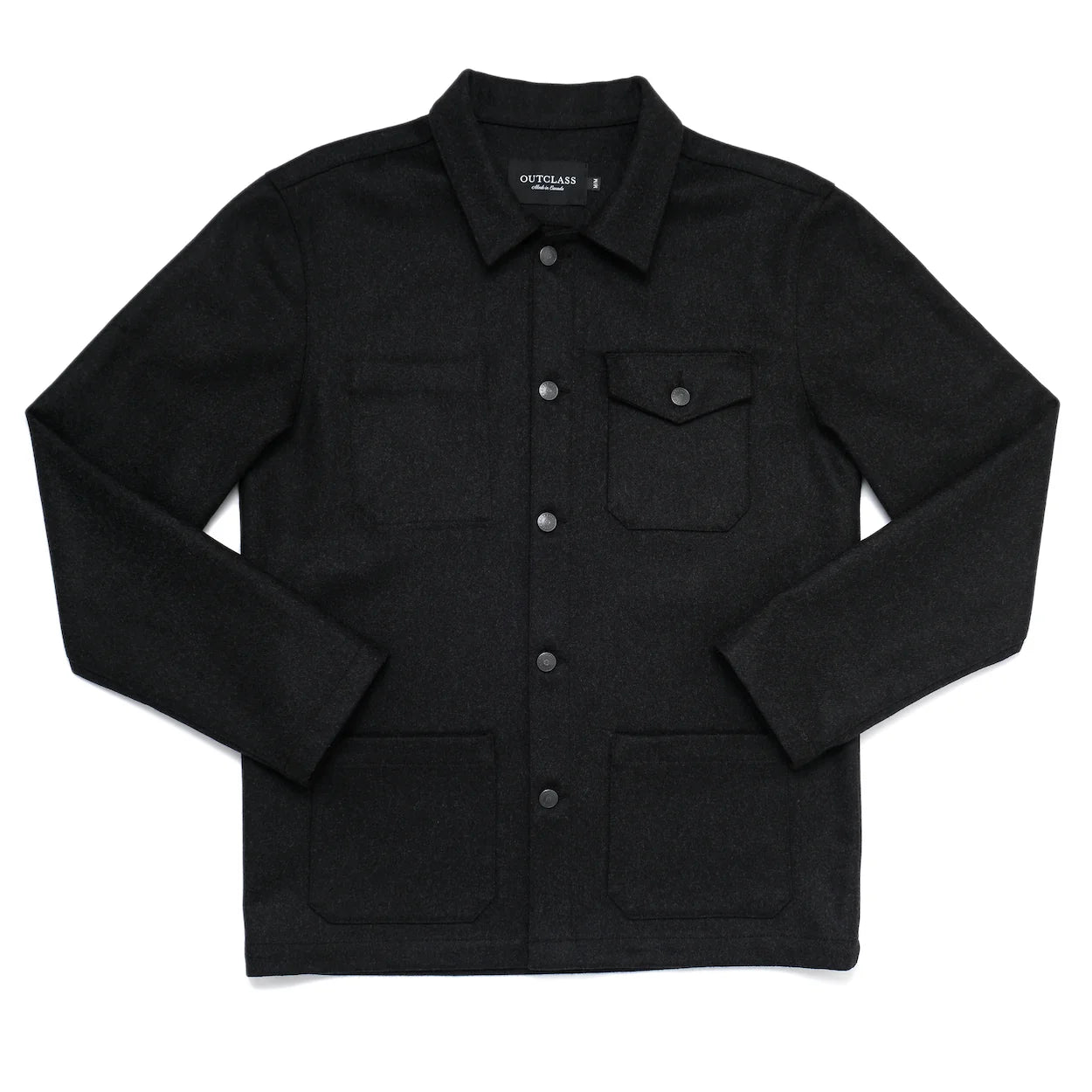 Charcoal Wool Chore Coat