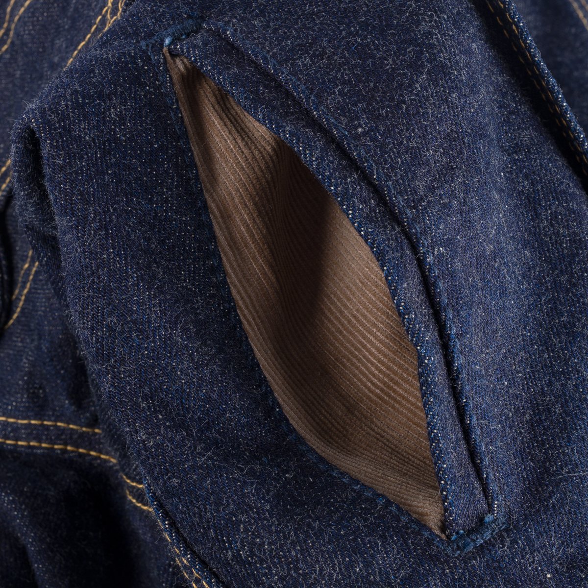 IH-101J-SR 18oz Selvedge Denim Storm Rider Jacket Indigo