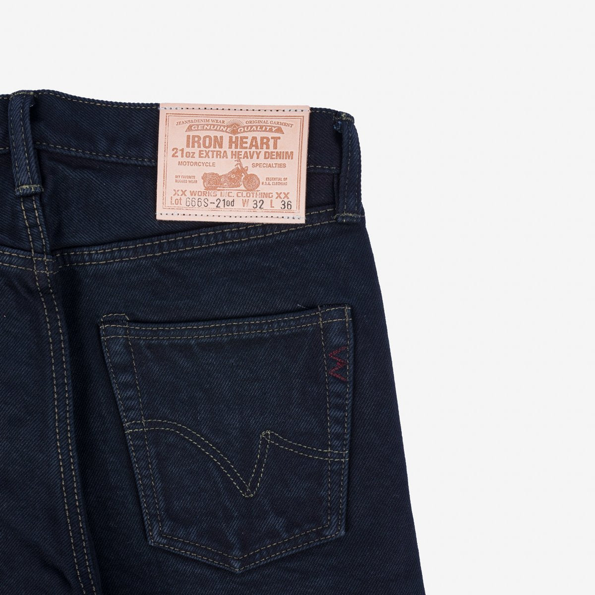 IH-666s-21OD 21oz Selvedge Denim Slim Straight Indigo Overdyed Black