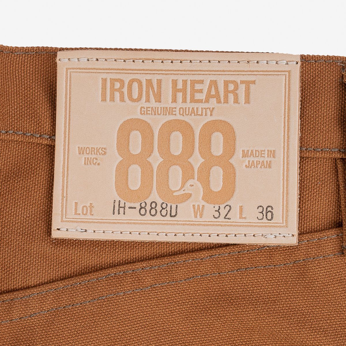 IH-888D 17oz Duck Relaxed Taper Brown